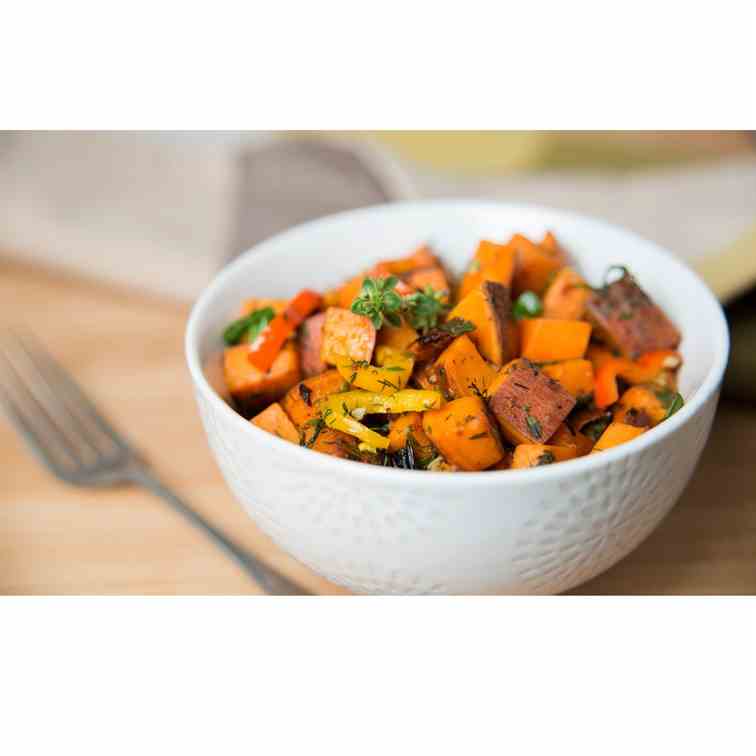 Paleo Sweet Potato Hash In The Slow Cooker