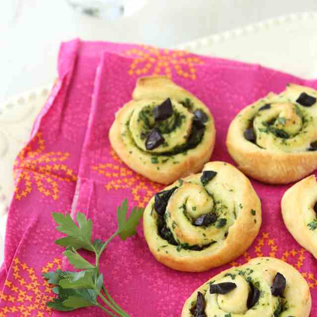 Savory Rolls with Olives & Gremolata