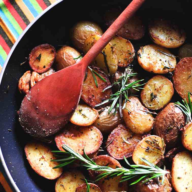 Pan-Fried Baby Potatoes