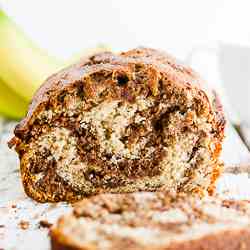 Marbled Chocolate Banana Bread 