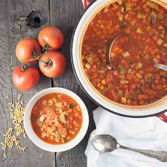 Minestrone soup