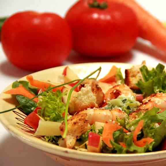 Delicious shrimp salad