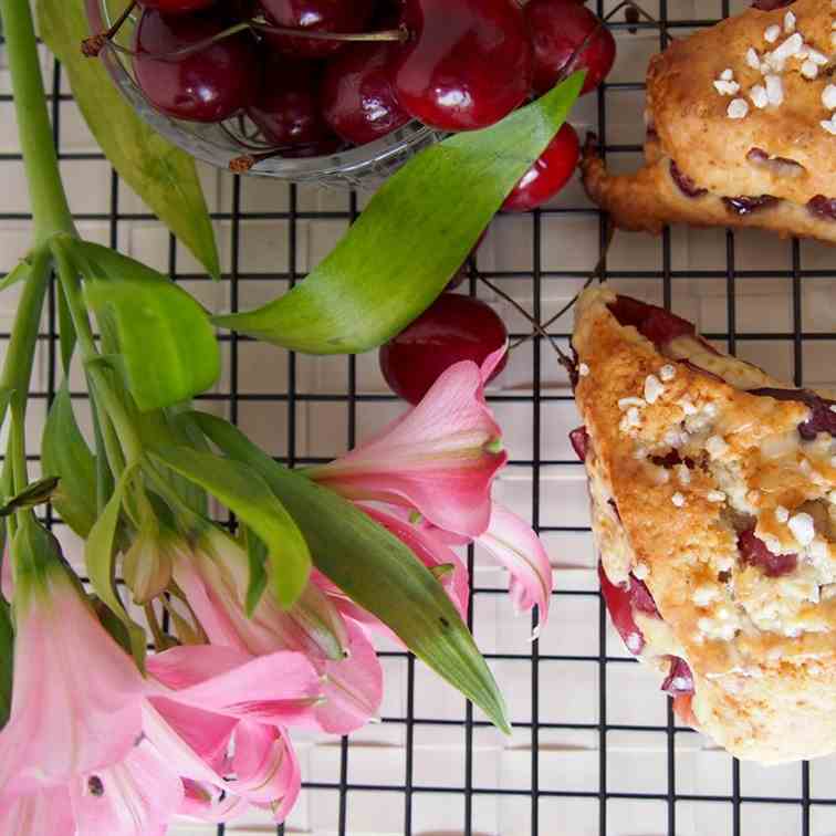 Fresh Cherry Scones