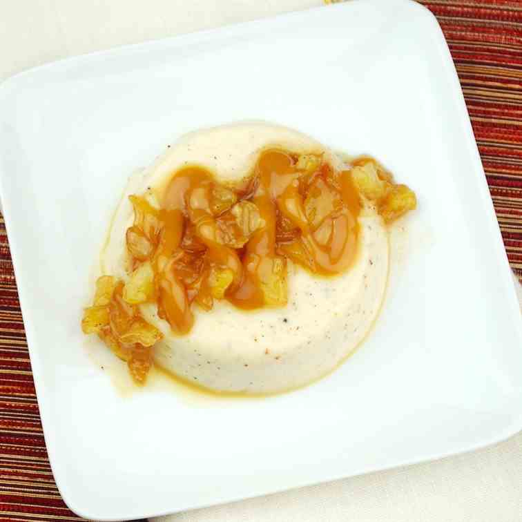 Spice Apple Panna Cotta