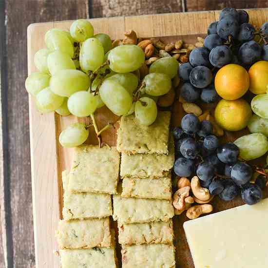 Savory Pesto Shortbread