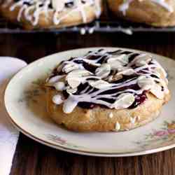 Red, White & Blue Almond Pastries