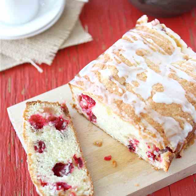 Glazed Cranberry Quick Bread w/Ginger