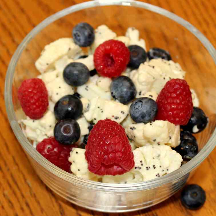 Patriotic Cauliflower Berry Salad