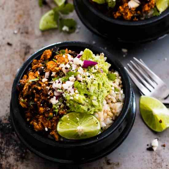 Spicy Chipotle Tofu Burrito Bowl