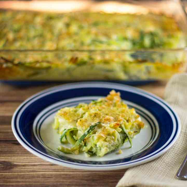 Spiralized Zucchini Casserole