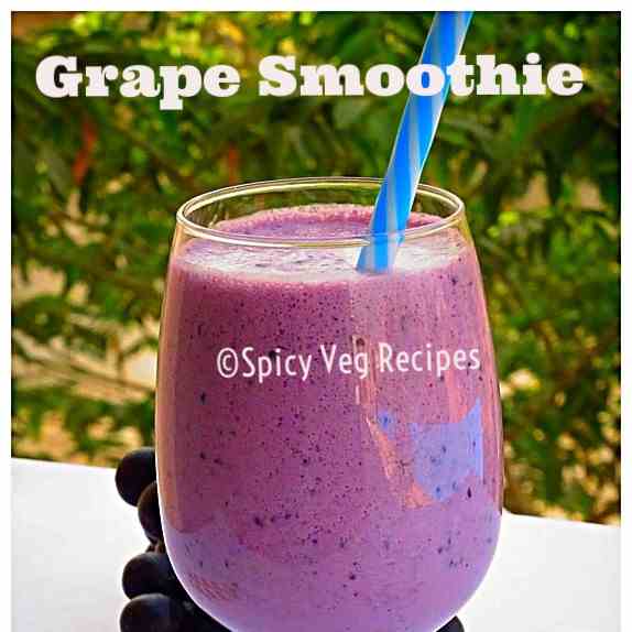Black grape smoothie
