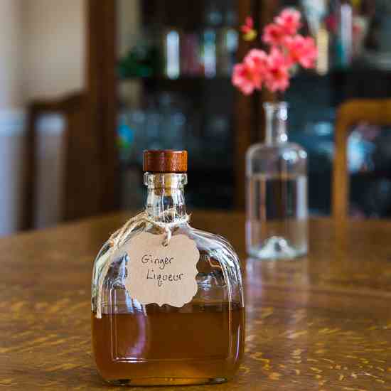 Homemade Ginger Liqueur