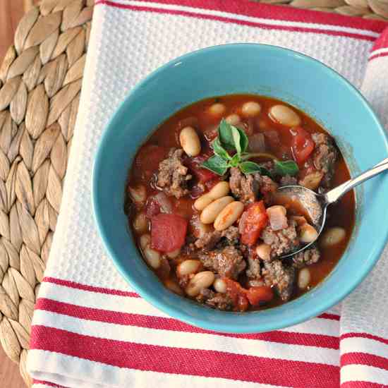 Sausage, Cannellini and Tomato Ragout