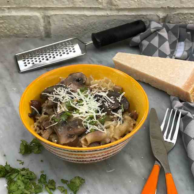 Mushroom and Chestnut Pasta