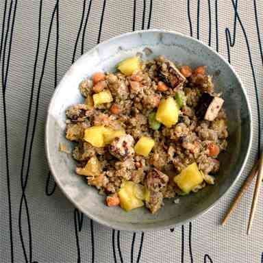 Pineapple Fried Quinoa & Marinated Tofu