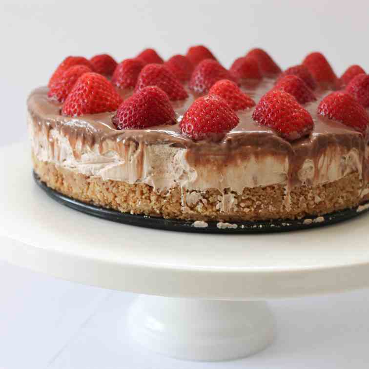 Strawberry Chocolate Cheesecake