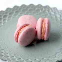 Rose Lychee Macarons