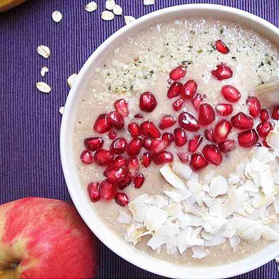 Vegan Banana Apple Smoothie Bowl