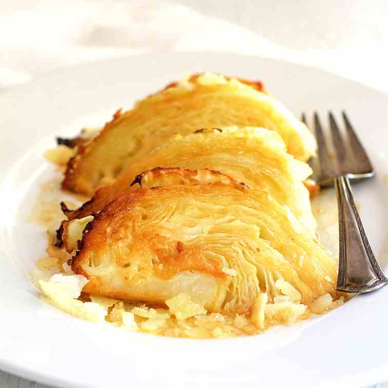 Parmesan Roasted Cabbage Wedges