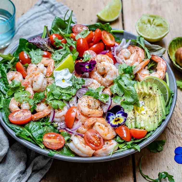 Cilantro Lime Shrimp And Avocado Salad