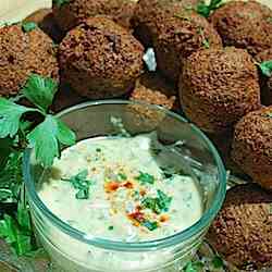 Falafels with Tahini Sauce