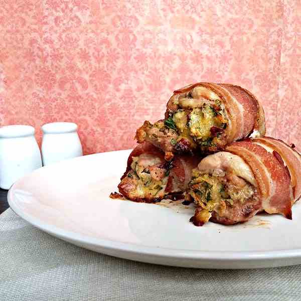 Bacon wrapped chicken