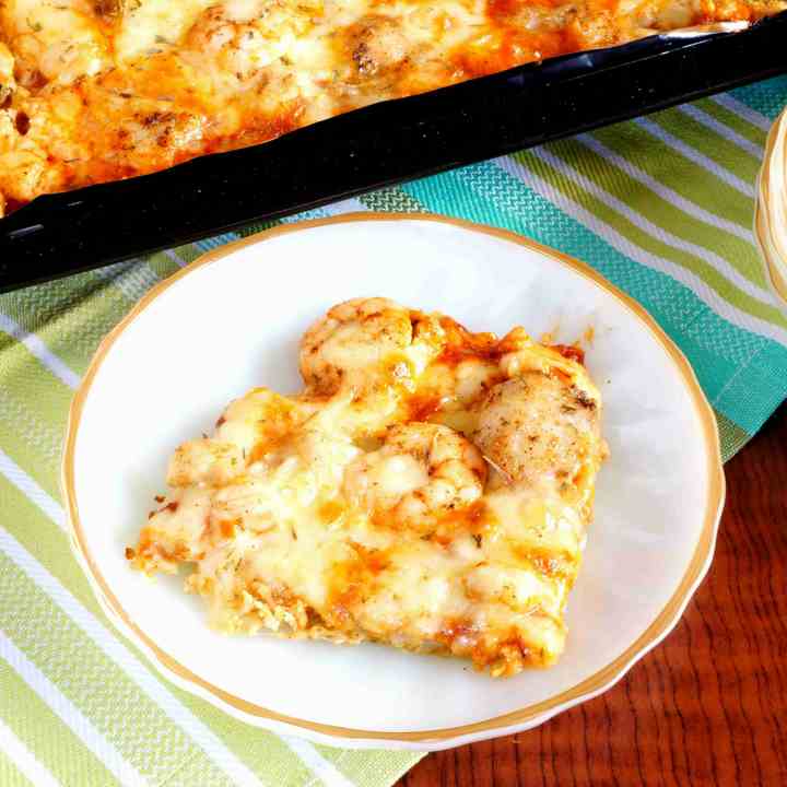 Cauliflower Sheet Pan Pizza