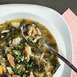 Chicken, Sausage and Kale Soup