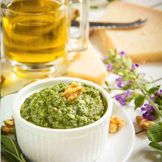 Sage and Walnut Pesto