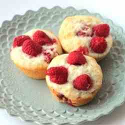 Raspberry Yogurt Muffins