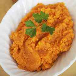 Carrot and sweet potato mash