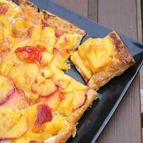 Rustic Peach Tart