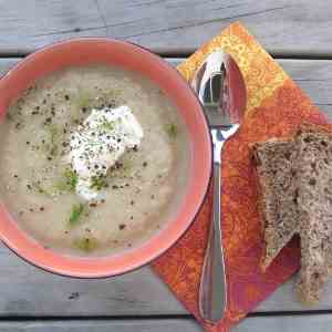 Celeriac, fennel & orange soup