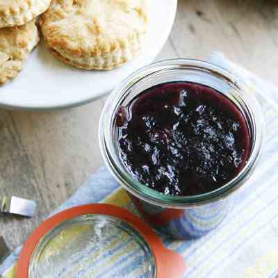 Easy Peach Blueberry Jam