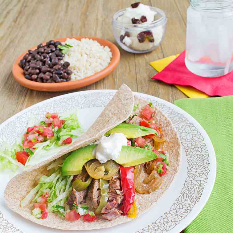 Slow Cooker Steak Fajitas