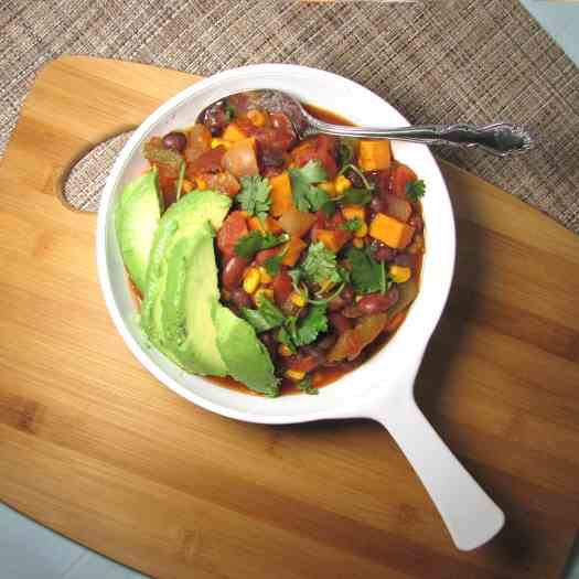 Vegetarian Chili with Sweet Potato