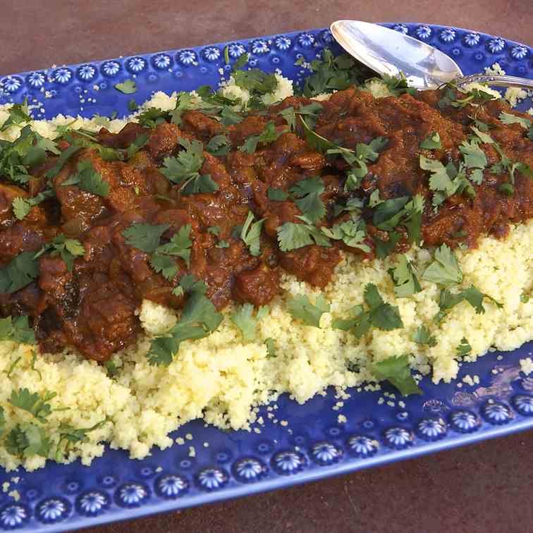 Lamb Tagine with Apricots and Prunes