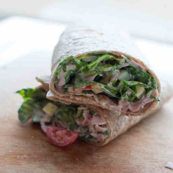 Summer Honey Ham Wraps