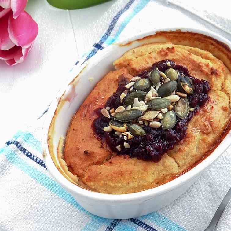 Baked cheesecake oatmeal