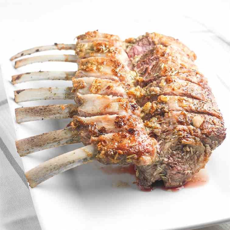 Garlic Rosemary Rack of Lamb