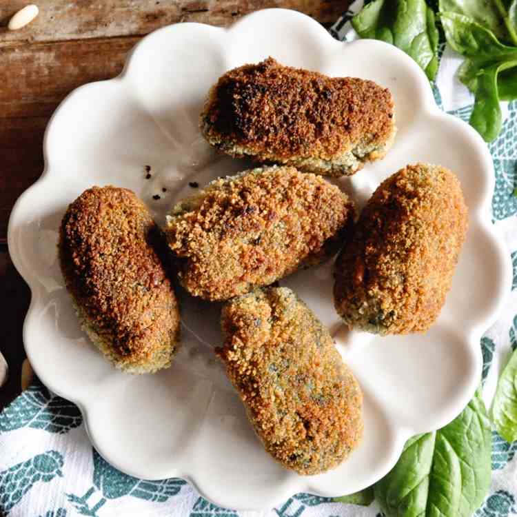 Authentic Spanish Croquettes with Spinach