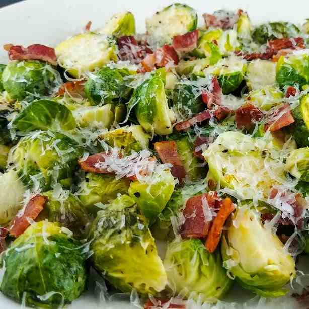 Parmesan Bacon Brussels Sprouts