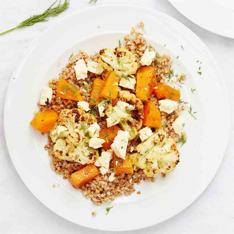 Buckwheat Salad with Roasted Vegetables