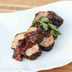 Coffee-Rubbed Pork Tenderloin Blueberries