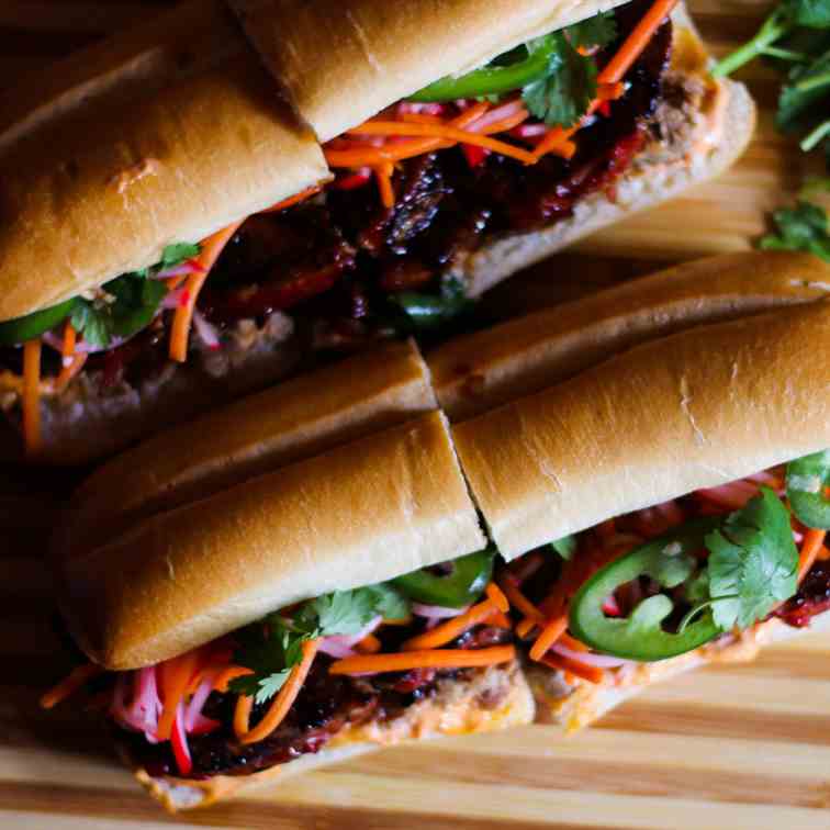 Hoisin Meatloaf Banh Mi