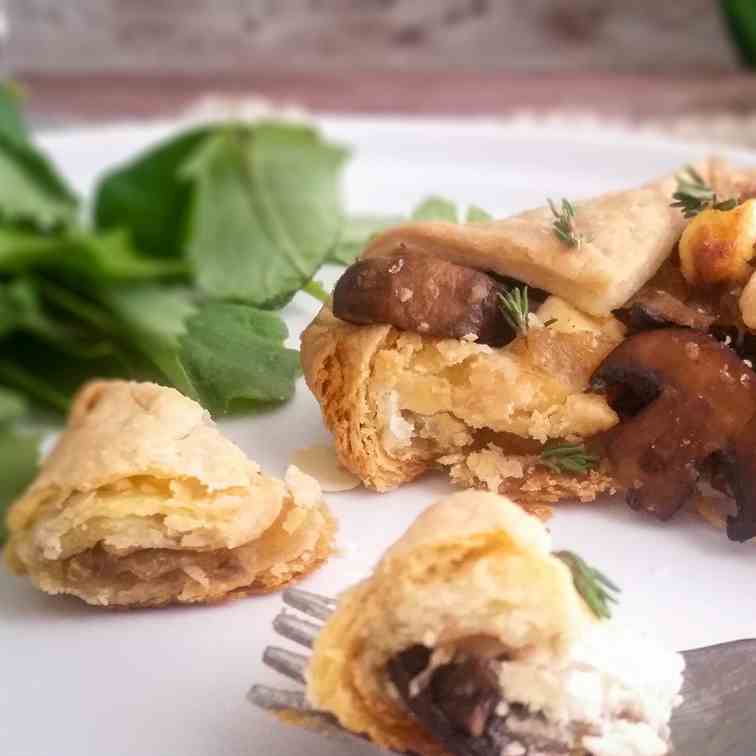 Mushroom - Goat Cheese Tarts