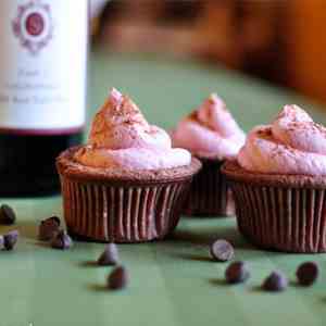 Chocolate Red Wine Cupcakes