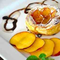 Mini-tarts with peaches