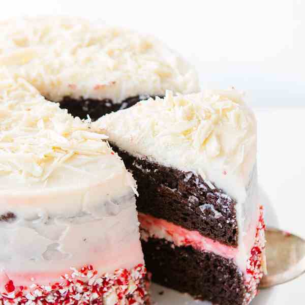 simple chocolate peppermint cake