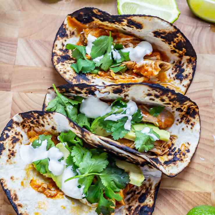 Pressure Cooker Chicken Tacos